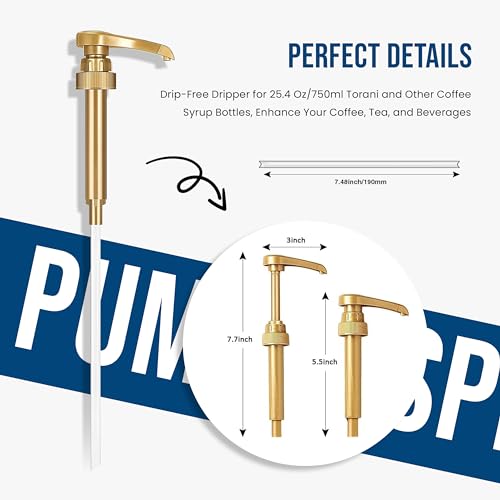 Jimoco® Syrup Pump Dispenser + Torani® Sugar Free Coconut Syrup (25.4 Fl Oz)