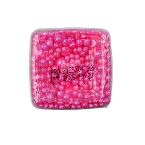 Edible Rose Pink Sugar Pearls Candy Sprinkles 120G (4.23 Ounce)