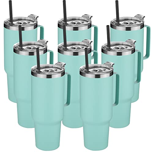 40 oz Stainless Steel Tumbler with Handle (8 Count)