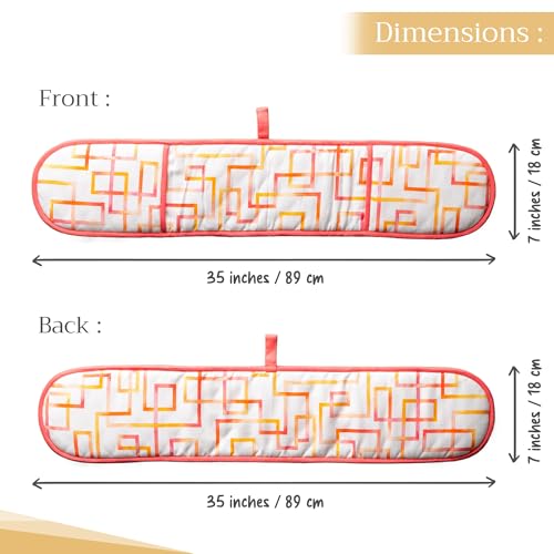 Double Oven Mitts 100% Cotton Double Oven Glove