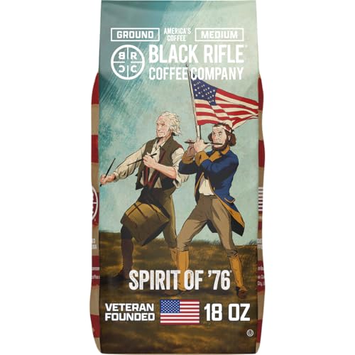 Black Rifle Coffee Medium Roast Ground Coffee Spirit of 76 18 oz (18 Ounce)