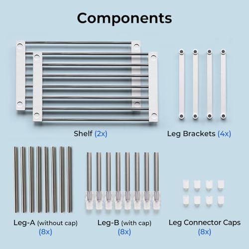 2Pack Expandable Cabinet Organizer 11.8~19.6 x 7.8 x 6~9 (2 Count)
