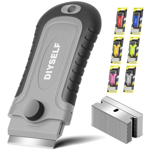 Razor Blade Scraper Tool with 15 Extra Razor Blades