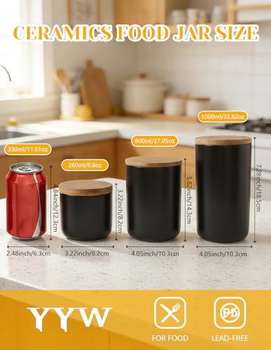 1000ml 33.8oz Ceramic Food Storage Containers with Lids