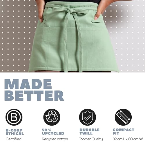 Chef Waist Aprons for Women with Pockets