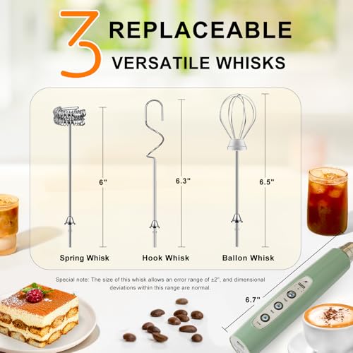Handheld Milk Frother Wand for Coffee