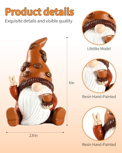 Maillard Coffee Gnomes Figurines Set (2 Count)