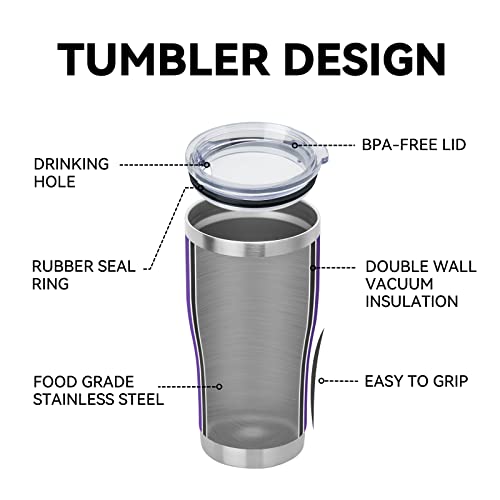 20oz Tumbler with Lid Stainless Steel Tumblers Bulk (12 Count)