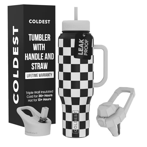 Coldest Tumbler with Handle and Straw
