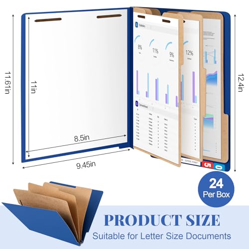 24 Pack Classification Folders (24 Count)