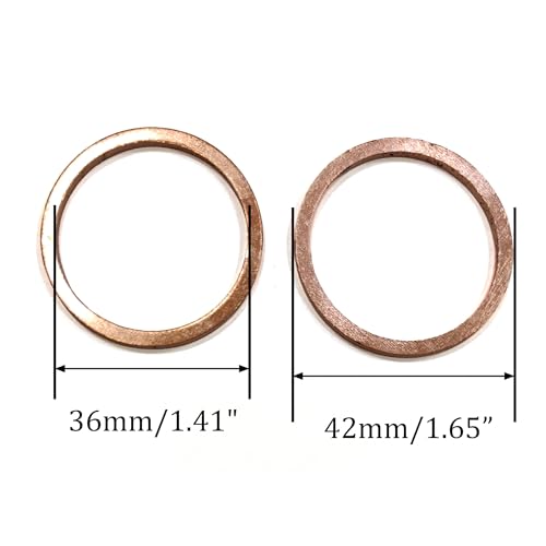M36 Flat Washer Copper Sealing Ring (10 Count)