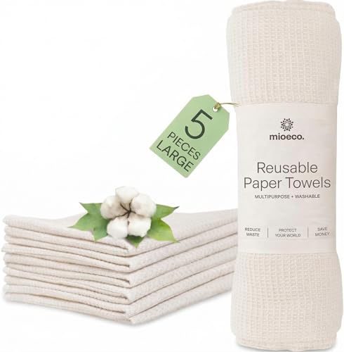 5 Pack Reusable Kitchen Paper Towels (5 Count)