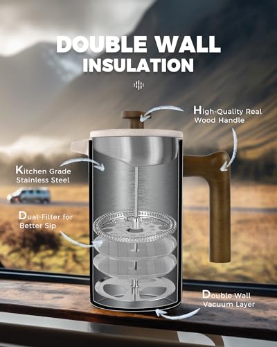 POLIVIAR French Press Coffee Maker