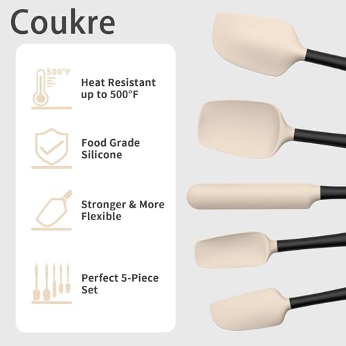 Silicone Spatula Set of 5 (5 Count)
