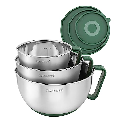 Stainless Steel Mixing Bowls Set with Lids