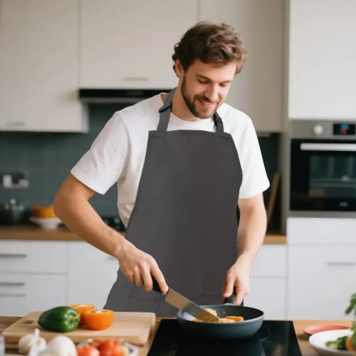 Kitchen Bib Chef Apron for Women Men