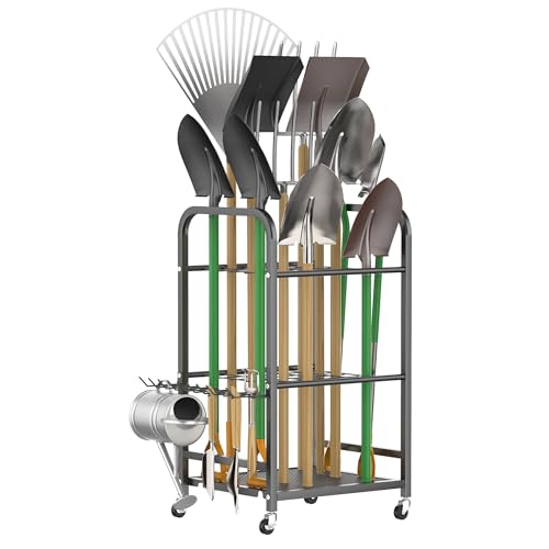 Garden Tool Organizer with Wheels