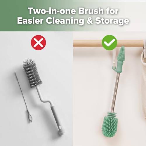 Silicone Cleaning Brush for Baby Bottles & Crevices