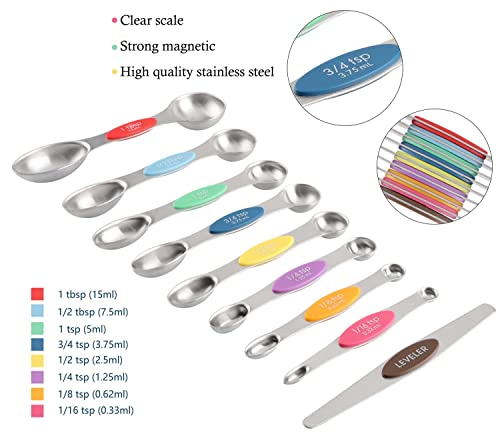 Magnetic Measuring Cups and Spoons Set Stainless Steel Measuring Cup&Spoon