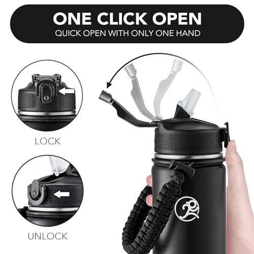 24oz Insulated Stainless Steel Travel Water Bottle