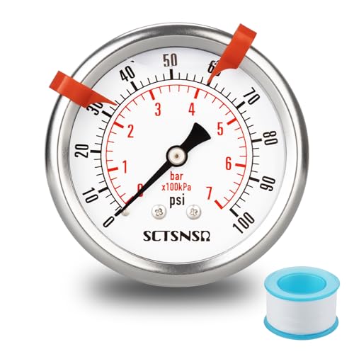 0 to 100 Psi Pressure Gauge