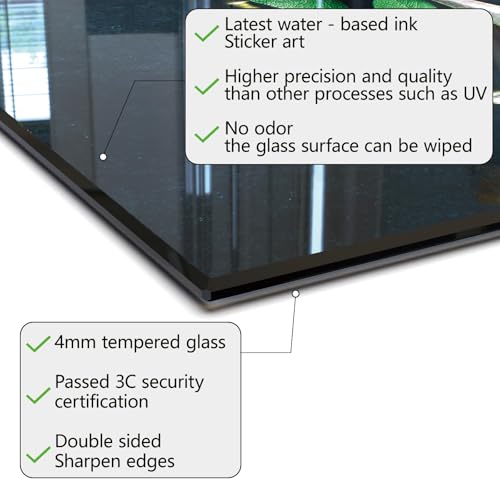 Tempered Glass Backsplash for Kitchen