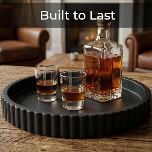 13 Inch Round Coffee Table Tray