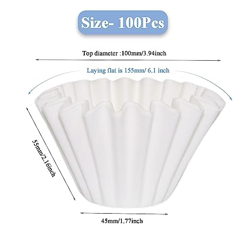 1 2 Cup White Coffee Filters (100 Count)