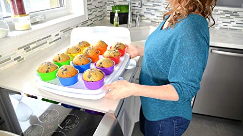 Professional Jumbo Silicone Baking Cups (12 Count)