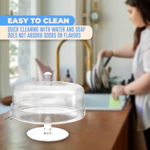 Acrylic Cake Stand with Lid