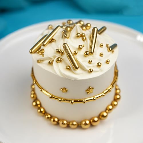 Gold Sprinkles 130g (4.58 Ounce)