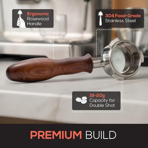 54mm Bottomless Portafilter with Precision Basket for Breville Espresso Machine