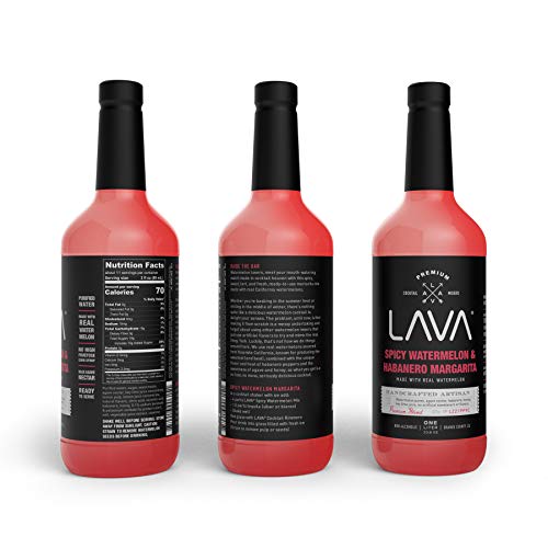 Premium Spicy Watermelon Habanero Margarita Mix (33.8 Fl Oz)