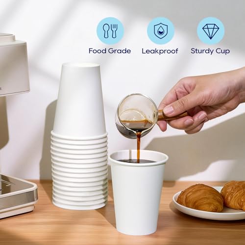 240 Pack 12 oz Disposable Paper Coffee Cup (240 Count)