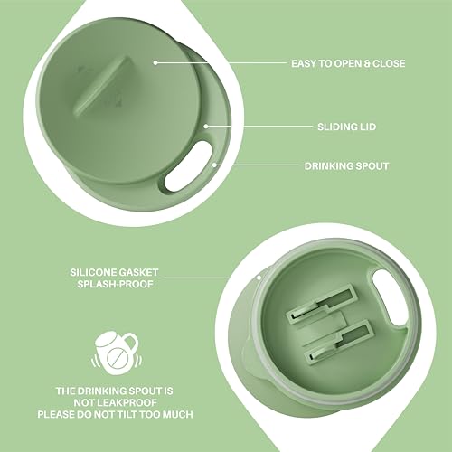 16 oz Insulated Coffee Mug with Lid and Handle