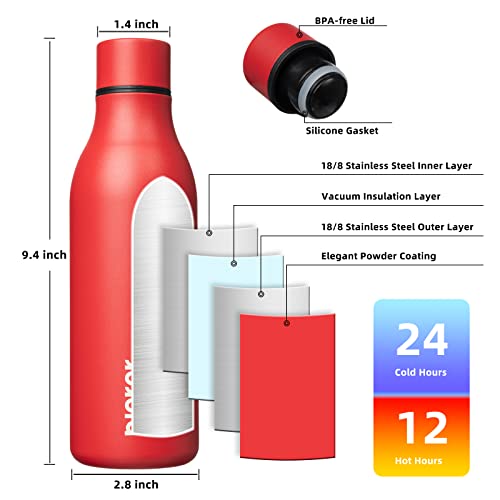 18oz Insulated Water Bottle