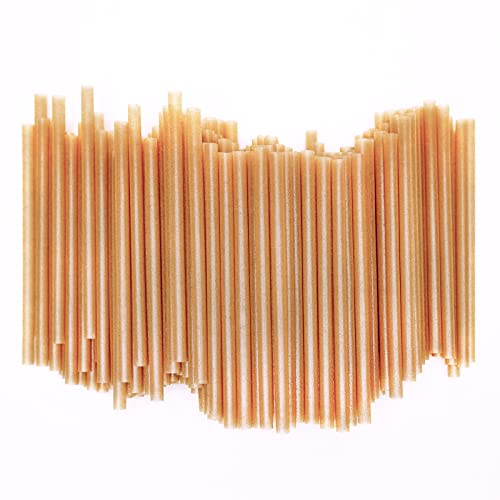 5 Inch Short Biodegradable Cocktail Straws 200 pcs Compostable Cocktail Stirrers Straws Made from 100% Sugarcane Fiber A Plasticless Sturdy Drinking Straws for Hot and Cold Drinks Not Foggy (200 Count)