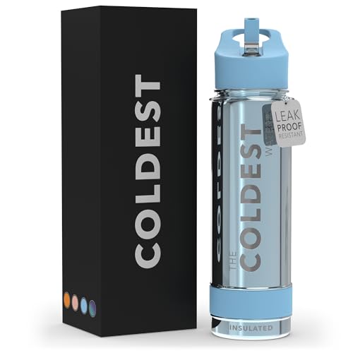Coldest Insulated Water Bottle with Straw Lid
