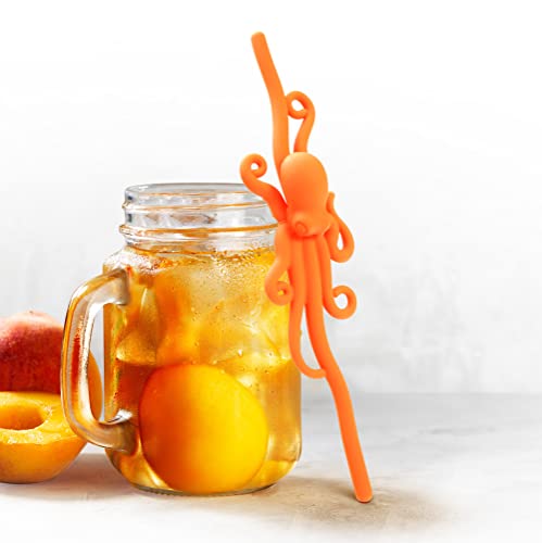 Silicone Reusable Animal Straw for kids