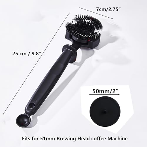 Espresso Coffee Machine Cleaning Brush Kit with Portafilter Cleaning Disc