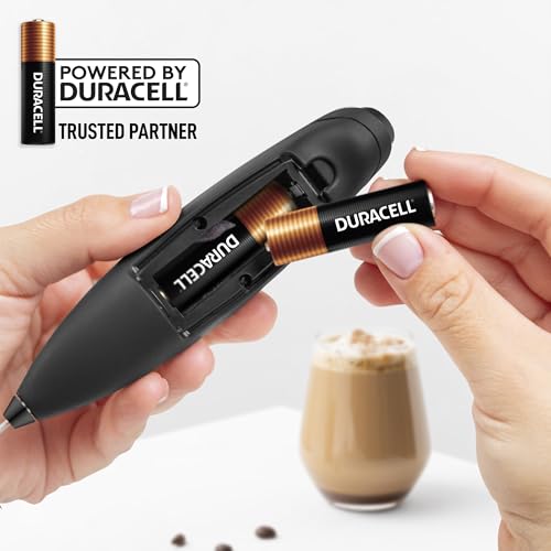 Powerful Milk Frother Wand With Duracell Batteries