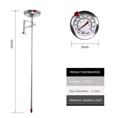 Deep Fry Thermometer with Instant Read (2 Count)