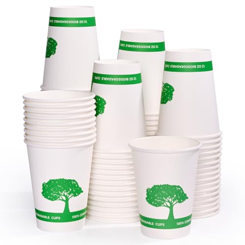 270 Pack Compostable Paper Cups (270 Count)