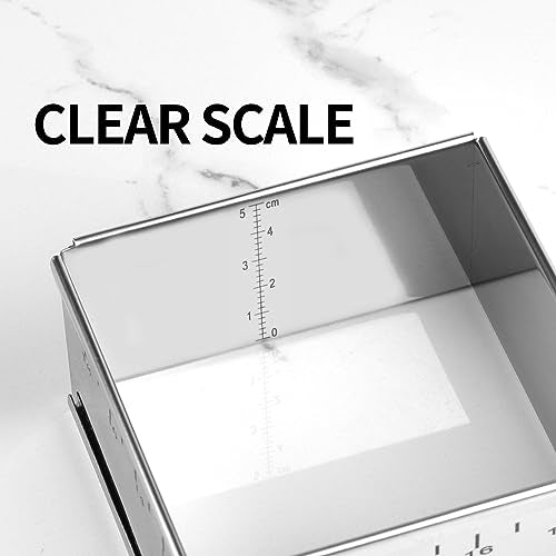 Stainless Steel Extensible Cake Ring Detachable Square Cake Mold Mousse Ring Nonstick Cheesecake Mould Pastry Shaping for Baking