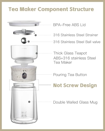 Glass Tea Infuser Pot