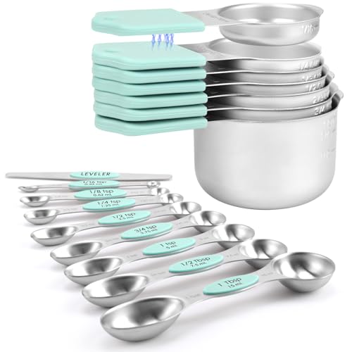 Magnetic Measuring Cups and Spoons Set (16 Count)