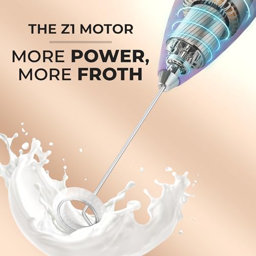 Powerful Milk Frother Wand With Duracell Batteries