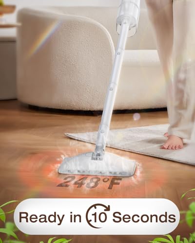 10-in-1 Steam Mop, Detachable Handheld Steam Cleaner for Multi-Surface