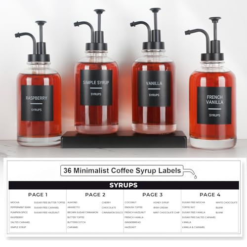 4PCS Coffee Syrup Dispenser (4 Count)