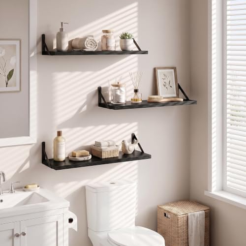 Wall Mounted Floating Shelves Set of 3